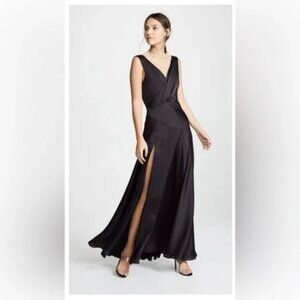 Escala Dress Gown | Fame and Partners | 8P | Black